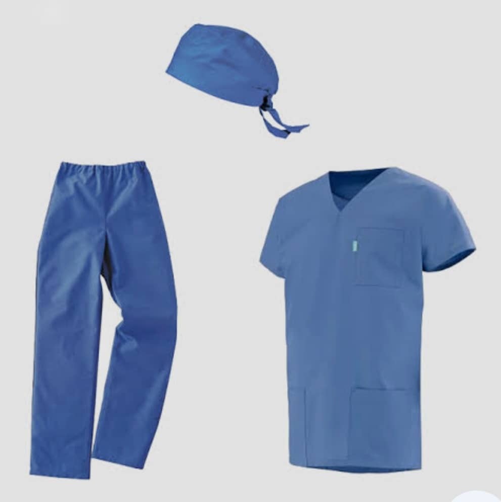 طقم طبي متكامل (tenue de bloc +blouse +calot +crocs)
